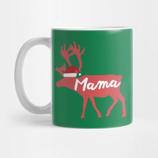 Mama Mother Mom Reindeer Family Group Christmas Eve Matching Mug